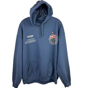 Civilregime Sweater Womens 3X Blue Butterfly Seeds Of Life Pullover Hoodie